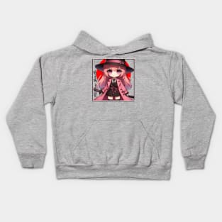 Chibi Samurai Girl - Katana Girls Kids Hoodie